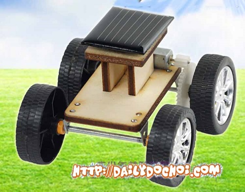 Mô hình xe gỗ lắp ghép chạy bằng năng lượng mặt trời